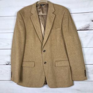 PBM 42L Men’s Camel Hair Blazer Tan Has tiny spot